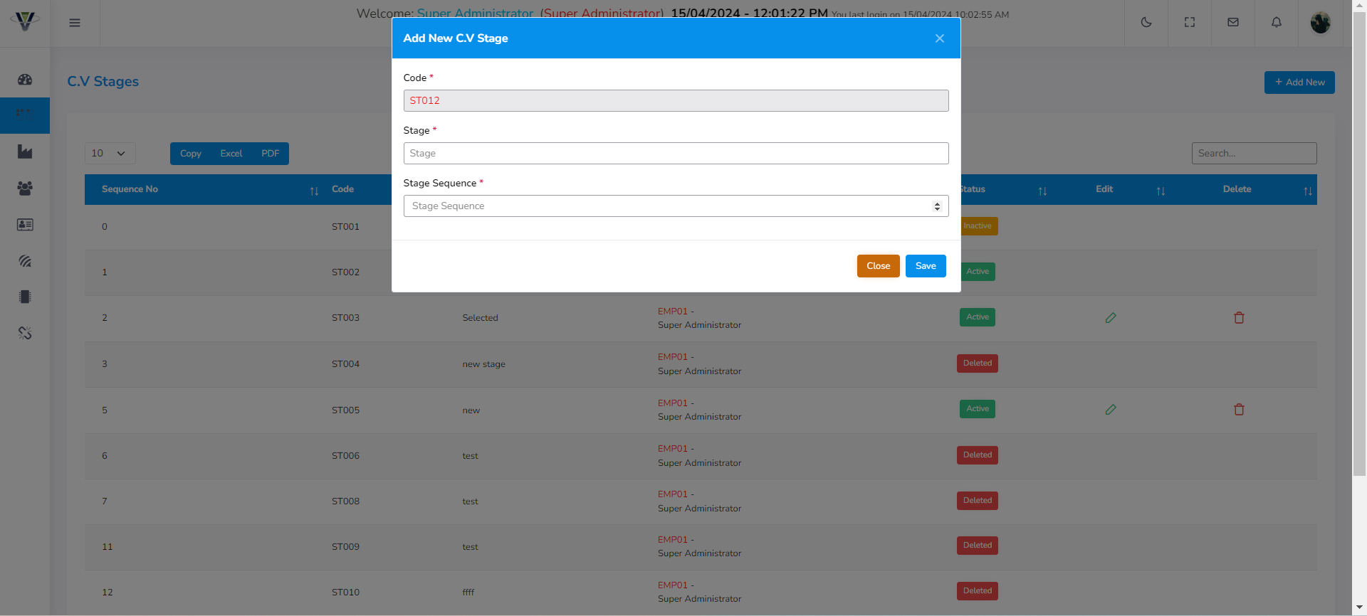 Dashboard Screenshot