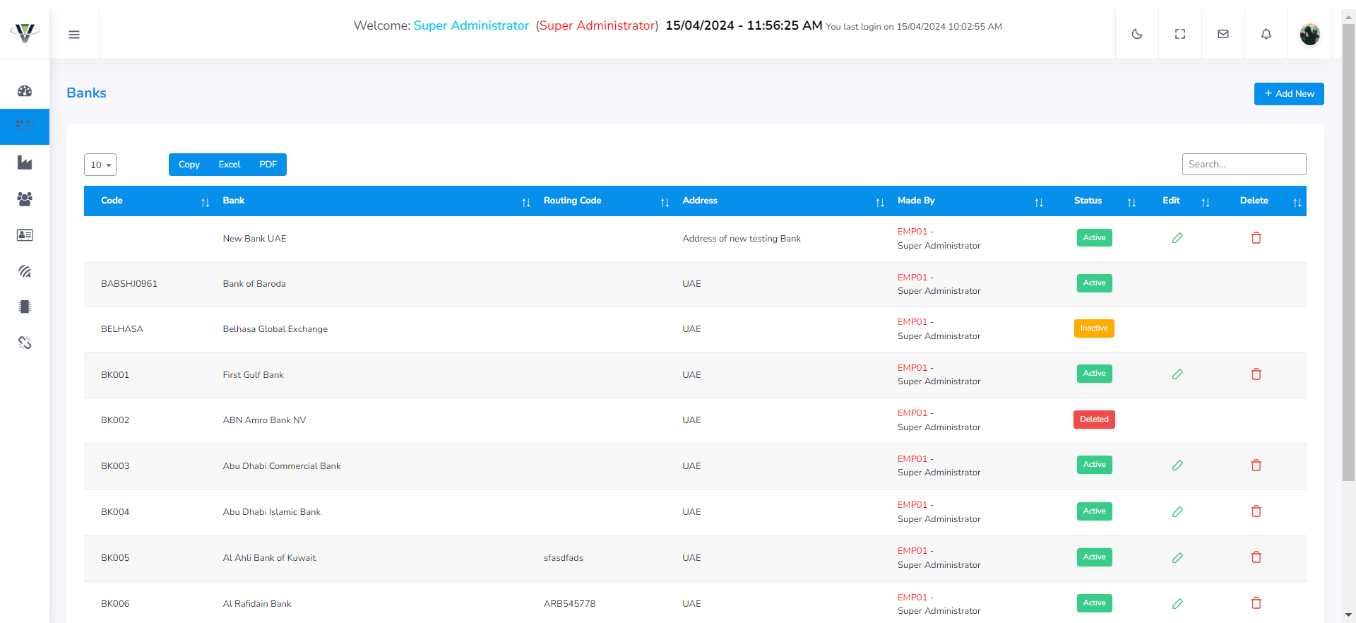 Dashboard Screenshot